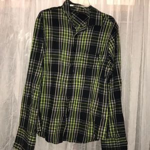 Green Plaid Shirt